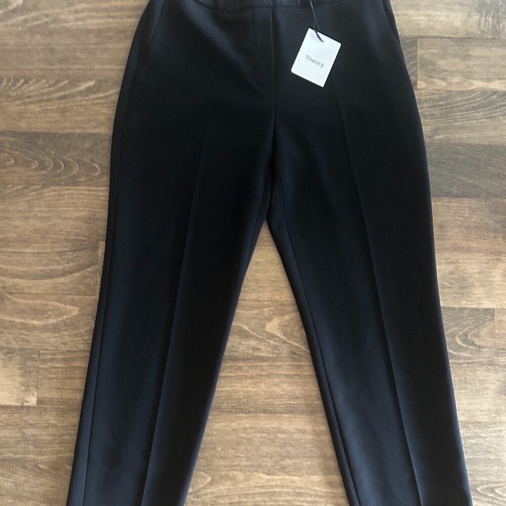 Theory Treeca Pull On NWT Black Admiral Crepe